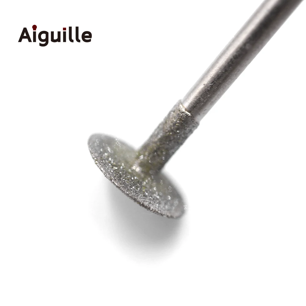 100ks k-type stopka 2.35mm 120# diamant broušení otřepy 0.5-10.0mm zubů broušení bitech řezací ostří diamant broušení otřepy