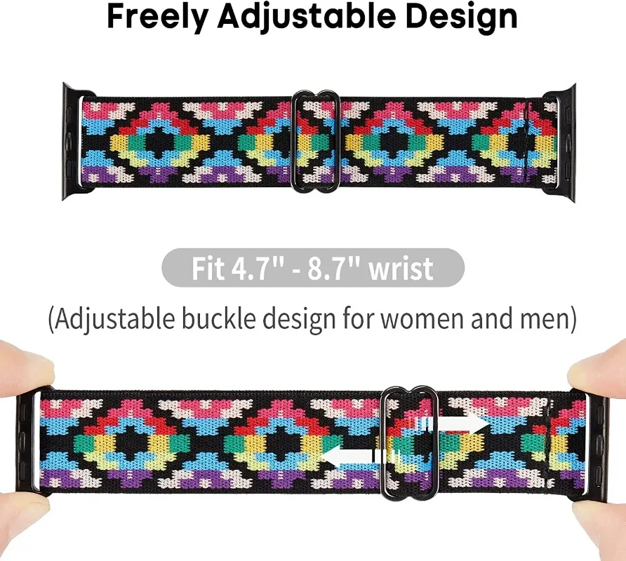 Braided Nylon Adjustable Wristband Bracelet