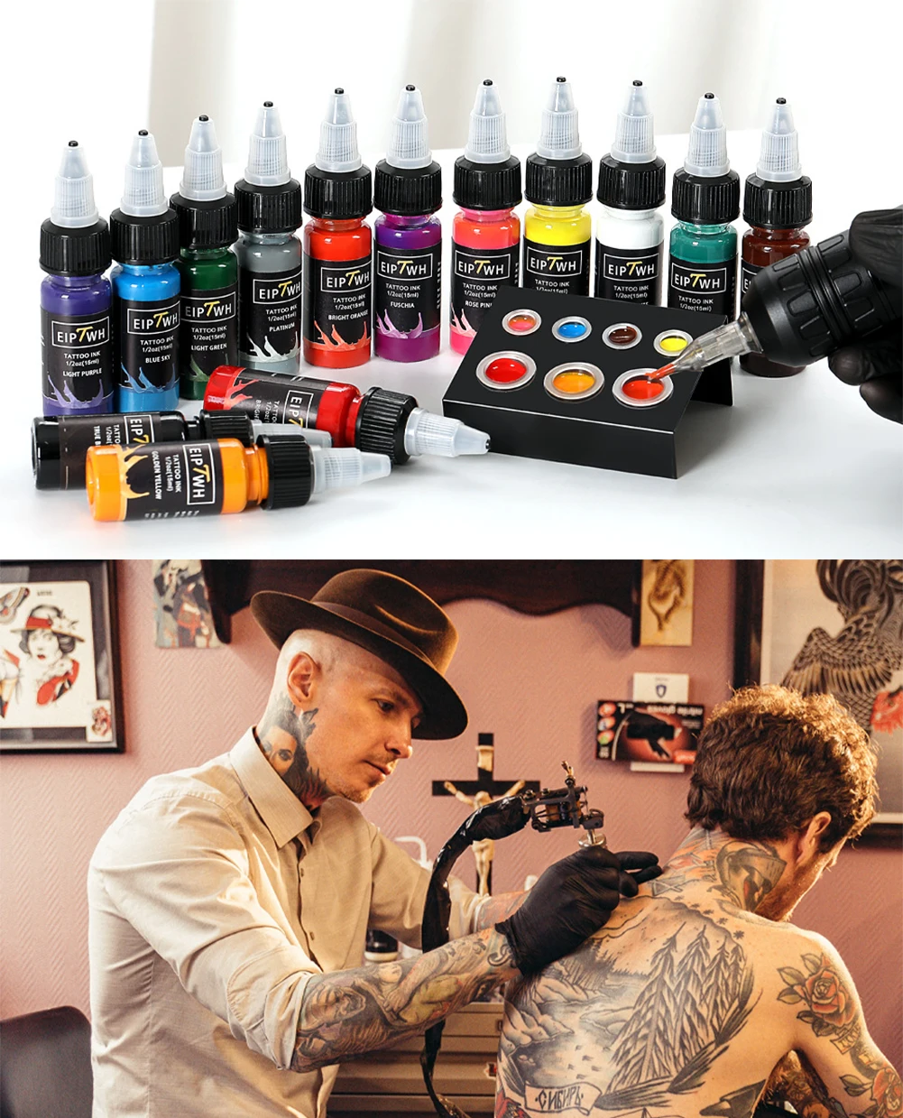 15ml 1/2oz Tattoo Ink Colors Set 14 Colors Tattoo Ink Set Long-Lasting Pigments For Professionals Body Art