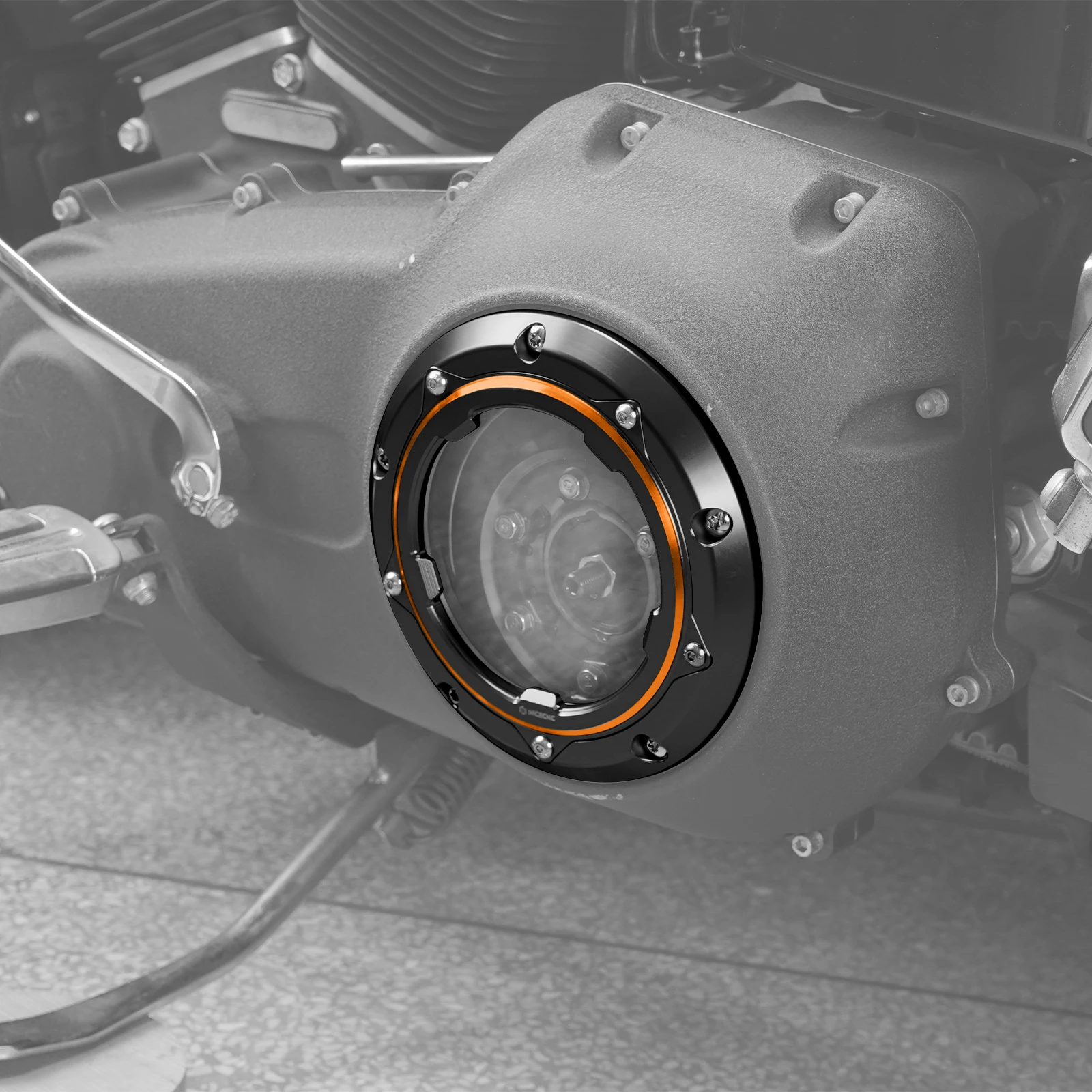 NICECNC Für Harley Touring Street Glide FLHX 2006–2015 Road Glide FLTR Road King FLHR 1999–2013 transparente Derby-Kupplungsdeckel – Detail 10