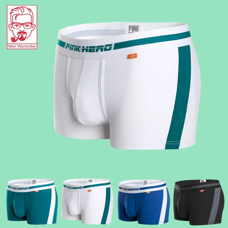 

Men's Underwear Simple Breathable Sport Cotton Men's Brief Absorb Sweat Stereoscopic Design Midrise Men's Boxers