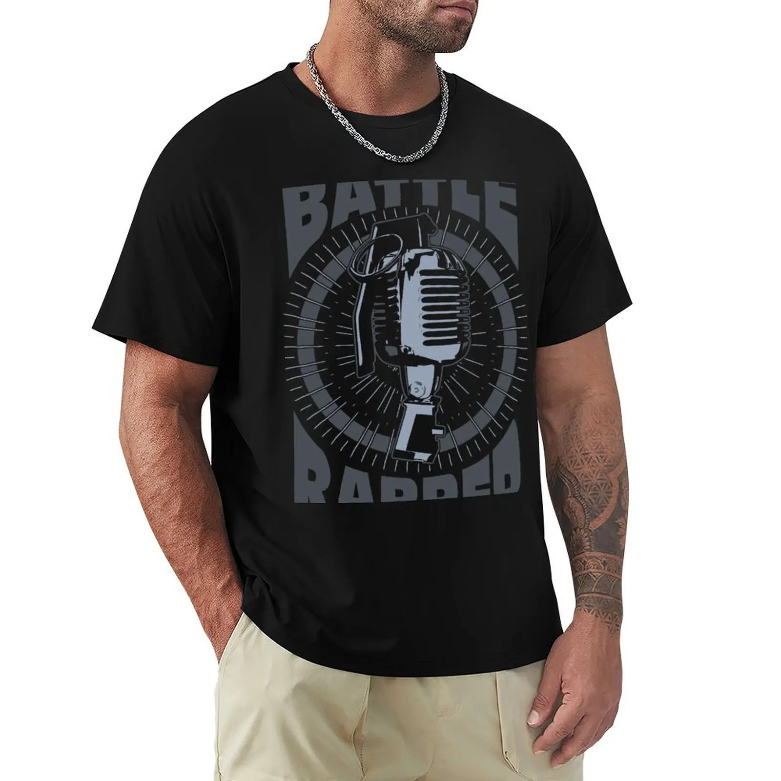 

Battle rapper T-shirt sublime sweat summer clothes boys animal print workout shirts for men