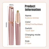 2pcs Eyebrow Trimmer Women's Eyebrow Pencil Shaver Mini Portable Hair Removal Machine Eye brow Shaper Razor Body Face Beauty 6