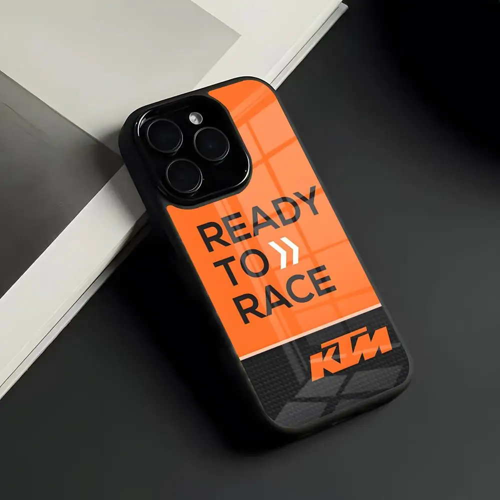 Premium Motorcycle-Inspired Glass Phone Case