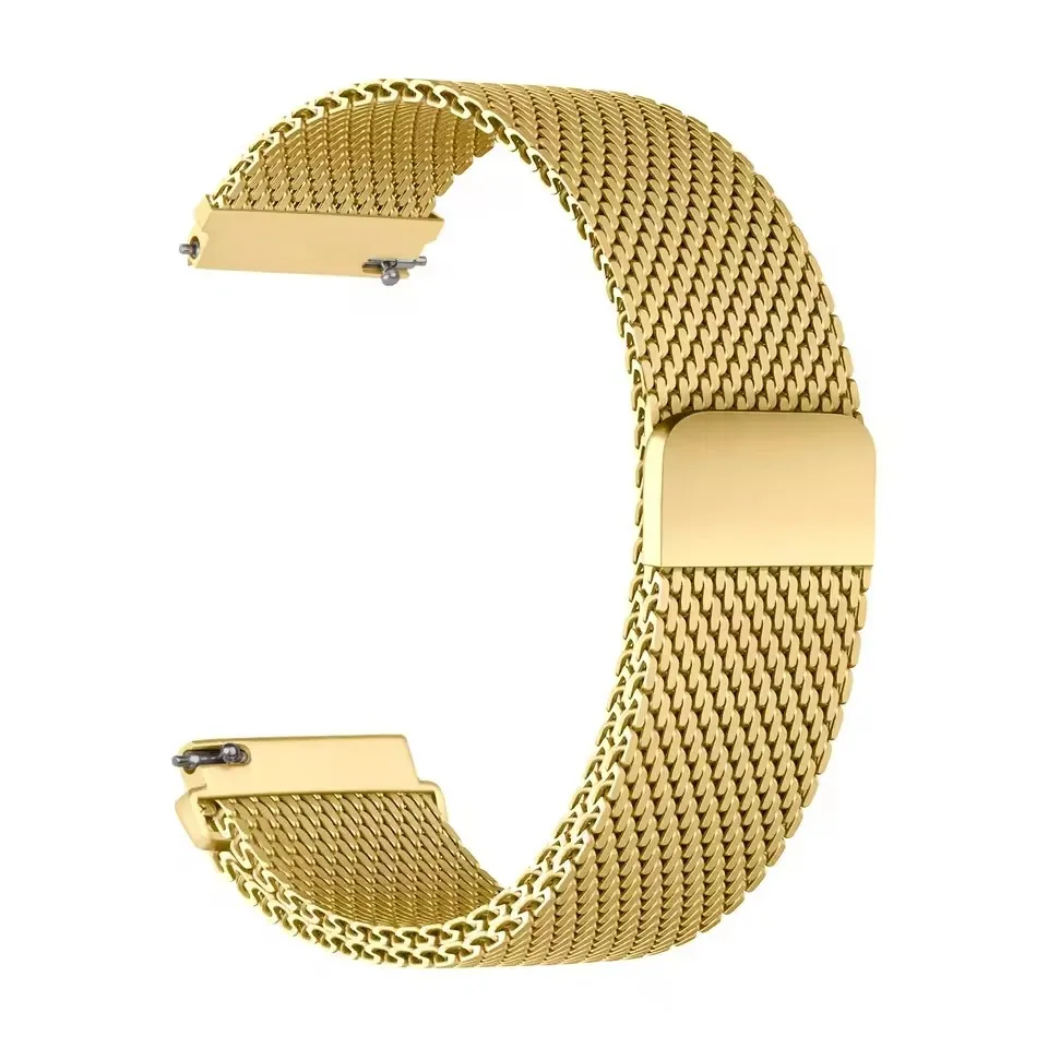 Magnetic Milanese Strap, Stainless Steel Bracelet for Smartwatches, Available in 18mm, 20mm, 22mm Widths