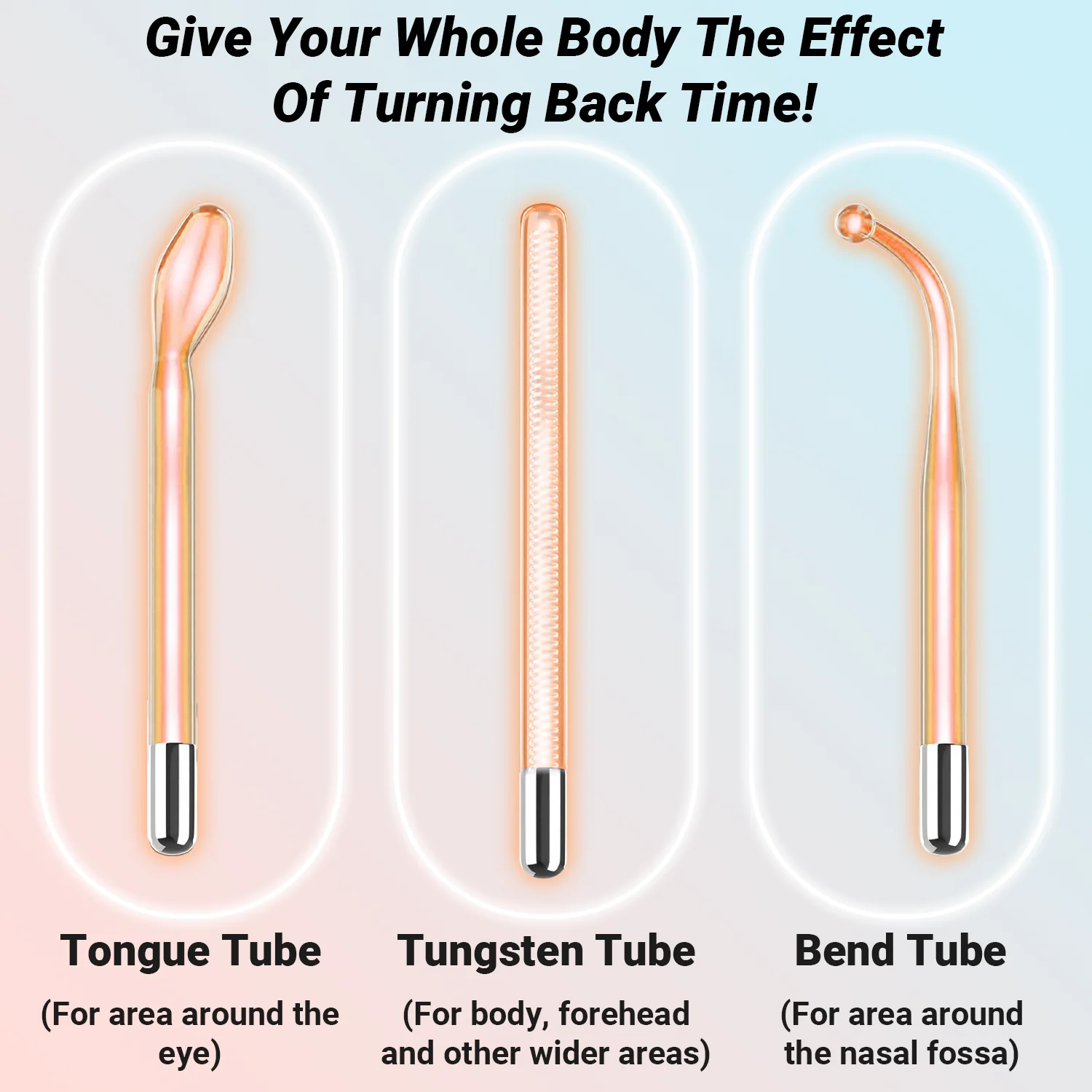 High Frequency Facial Machine-TUMAKOU 6 IN 1 Neon Face Portable High Frequency Skin Wand Light Therapy for Skin Tightning