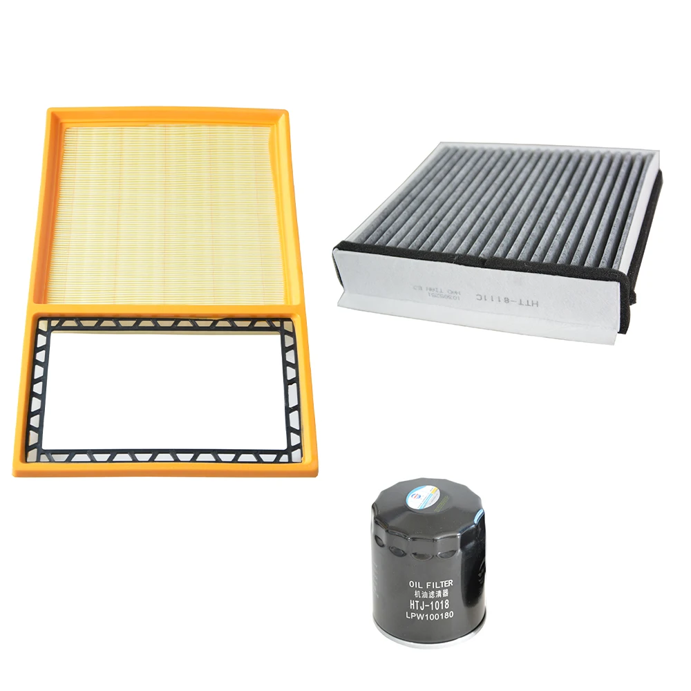 

3Pcs Oil Cabin Air Filters Set For MG ZS 1.5L 2017- Engine:15S4C 26300-10018 10334315 10365251 Car Accessories
