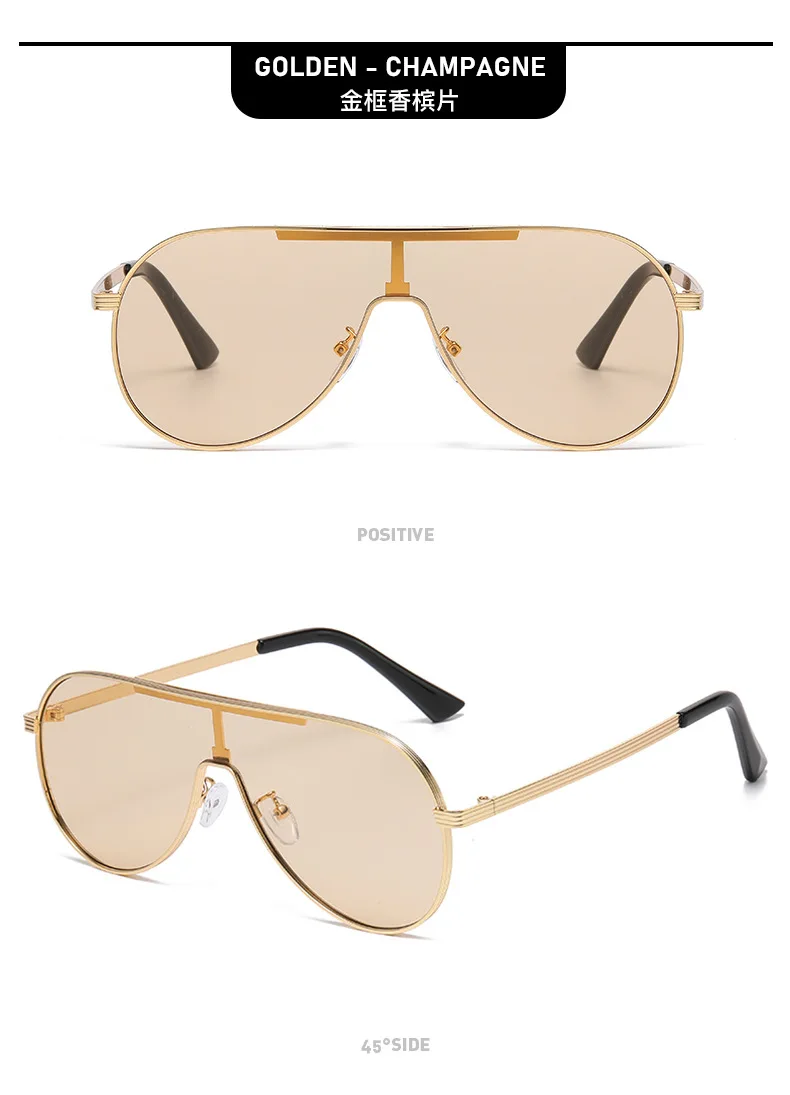 Neue Modische Piloten-Modell Sonnenbrille - Metallrahmen - UV-Schutz Fahrer-Sonnenbrille 2524 – Detail 10
