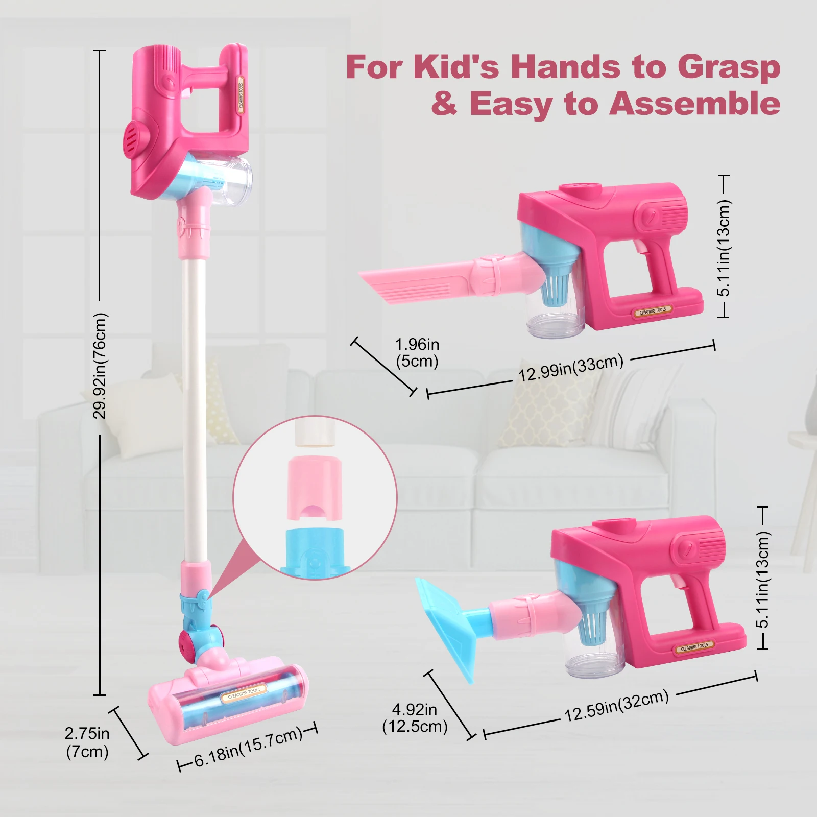 Electric Mini Vacuum Cleaner Simulation Housework Dust Catcher with Light and Music Educational Pretend Play Toys for Kids Gifts children pretend play toys