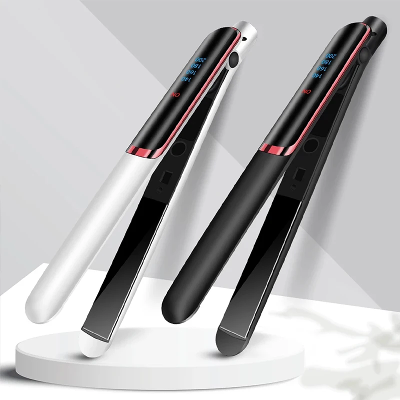 Hair Iron Flat 2-in-1 ceramic coating Hair straightener comb hair Curler beauty care Iron healthy beauty irons flat iron