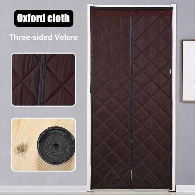 Household Winter Door Curtain Magnetic Heat Insulation Warmth Windproof  Partition Sound Insulation Door Curtains Keep Warm Home - AliExpress