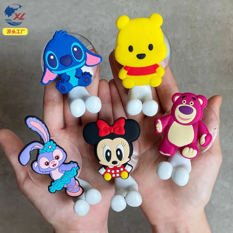 

New Disney Stitch Children's Toothbrush Holder Cartoon Mickey Mouse Mickey Minnie Cartoon Wall Mount Kitchen Bathroom Toy Gift