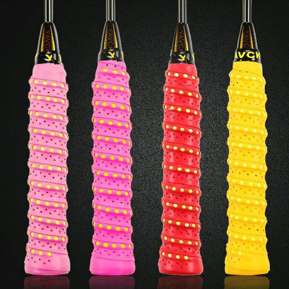 

Racket Sleeve Long Lasting Anti Slip Bright Color Anti-slip Overgrip Tennis Racquet Racket Grip For Tennis Racket Badminton Tape
