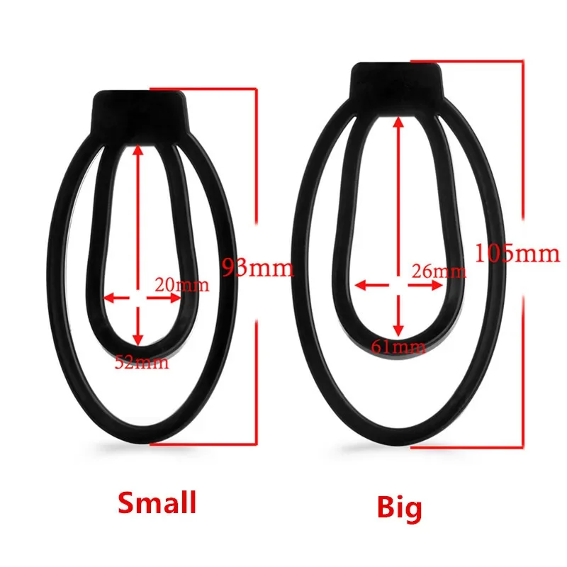 Panty Chastity with the Clip Male Chastity Training Device Light plastic trainingsclip cockcage sexy toy for man