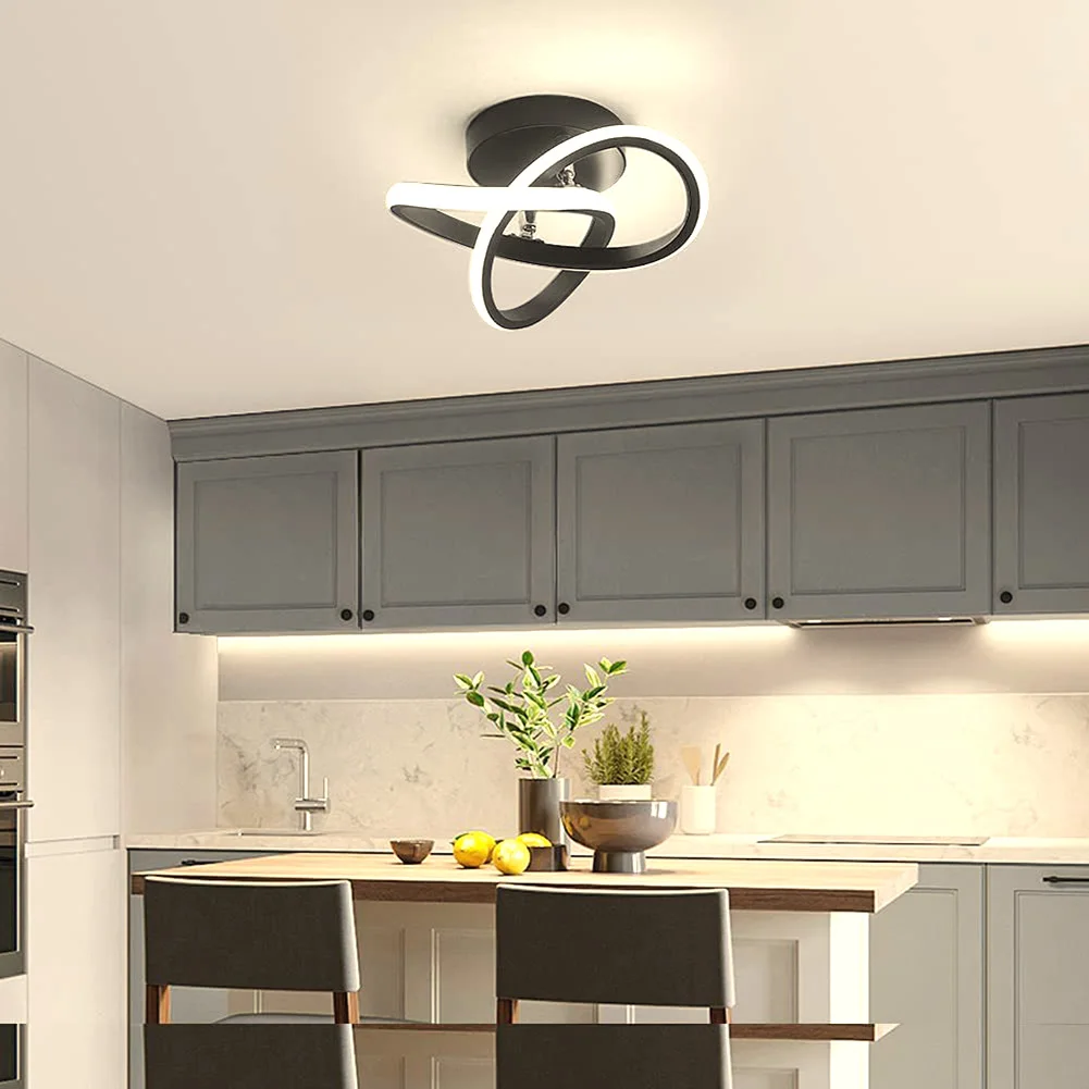 Plafonnier LED Monté en Surface avec Design Moderne pour Chambre à Coucher Éclairage d’Intérieur, Luminaire Décoratif d