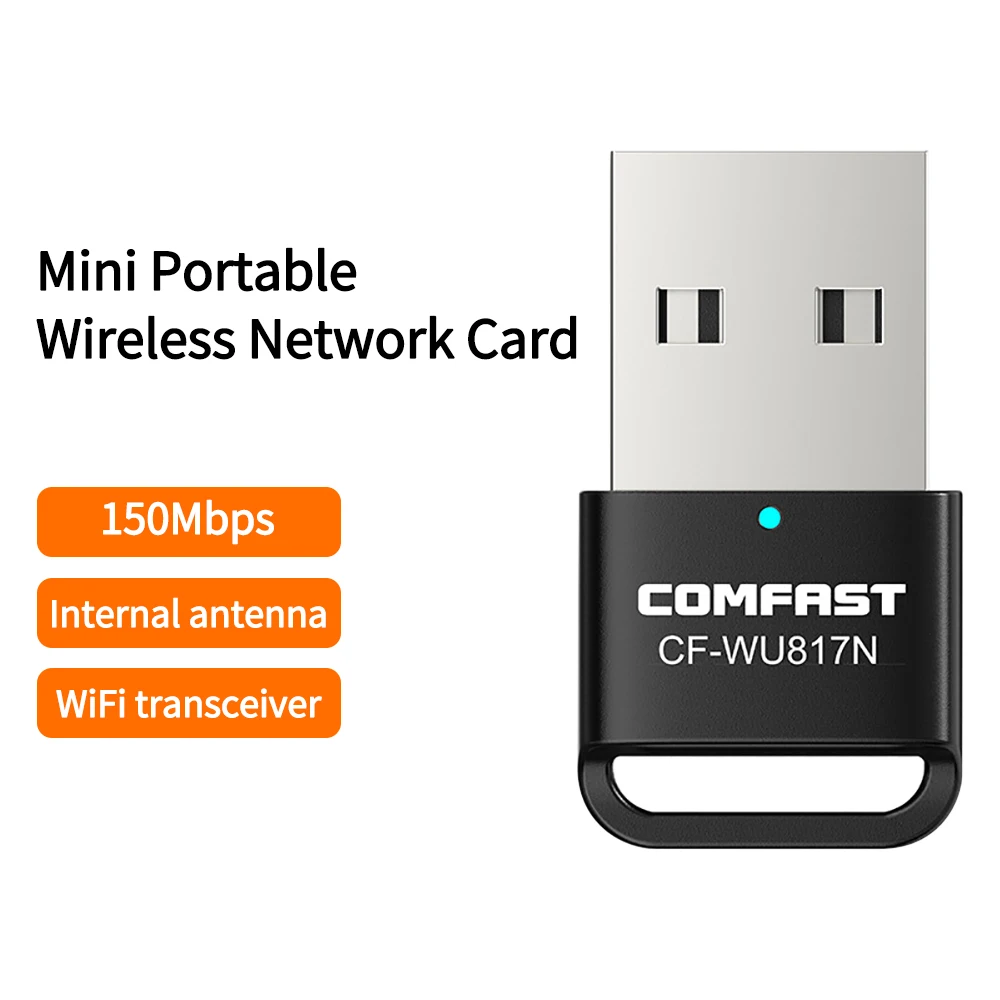 

Mini USB Wifi Adapter Antenna Wi-fi 150M Wireless Network Card Ethernet Wi fi Receiver Dongle Free Driver Adaptador Wifi Card