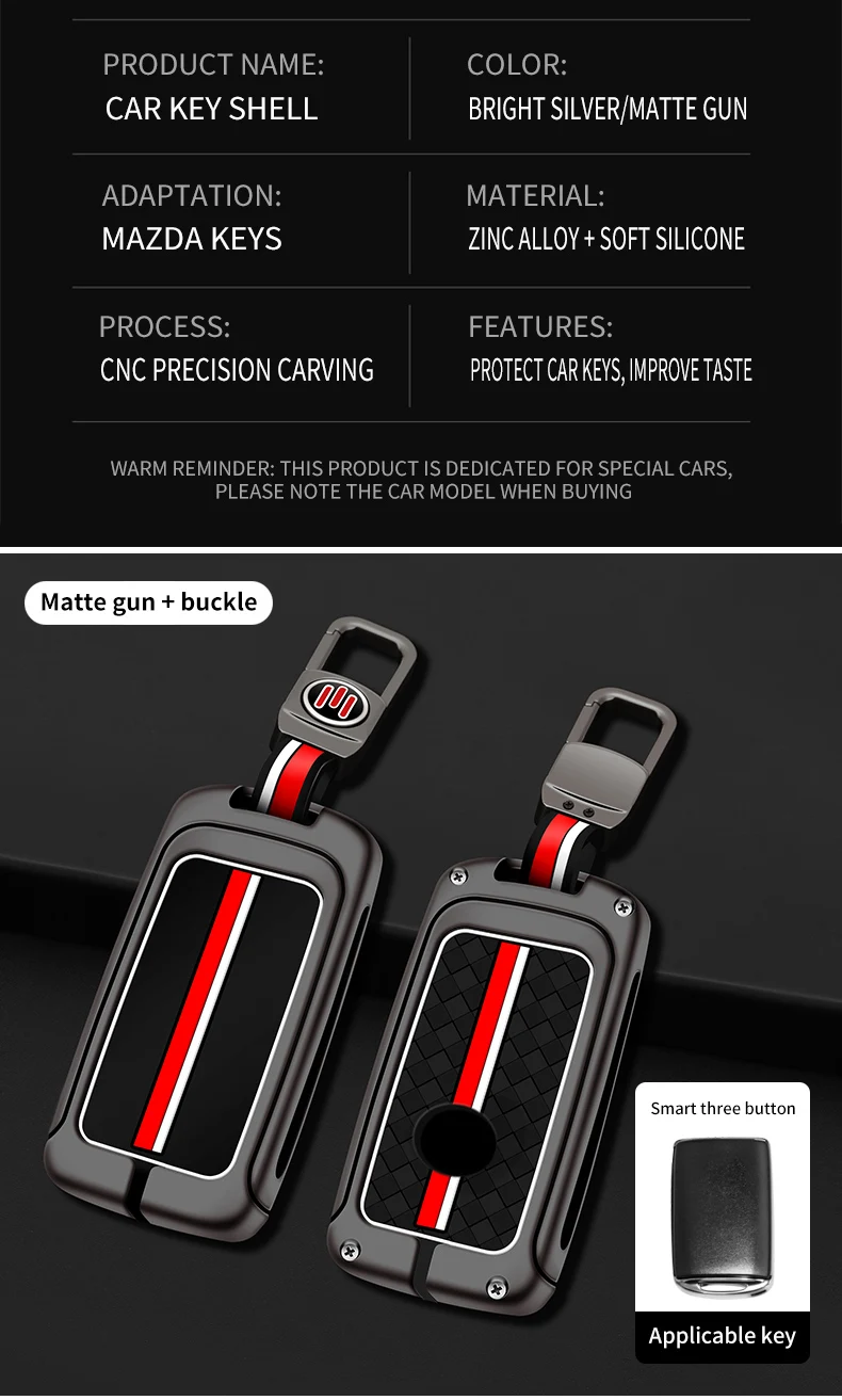 Zinc Alloy Car Flip Key Case Cover Shell Fob For Mazda Alexa CX-30 CX-3 CX-5 CX-7 CX-9 CX-4 3 Button Protector Holder Keyless 19 Zinc Alloy Car Flip Key Case Cover Shell Fob For Mazda Alexa CX-30 CX-3 CX-5 CX-7 CX-9 CX-4 3 Button Protector Holder Keyless - Sc3ab70b7556b4c7b9bc9fc4460e61cf5P