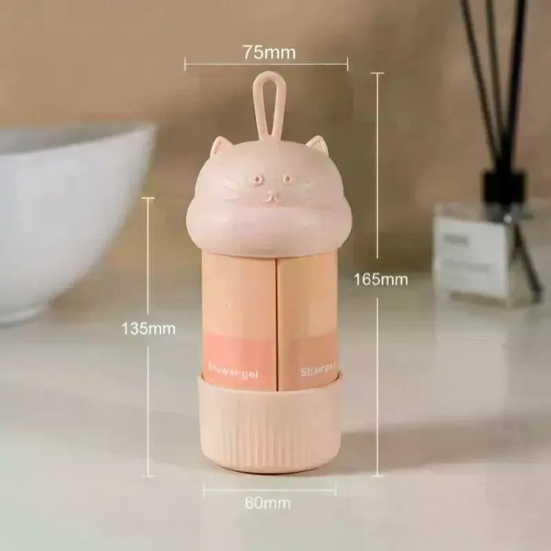 Compact 4-in-1 Travel Cosmetic Bottle Set – Leak-Proof Portable Toiletries Dispenser, 60ml Capacity