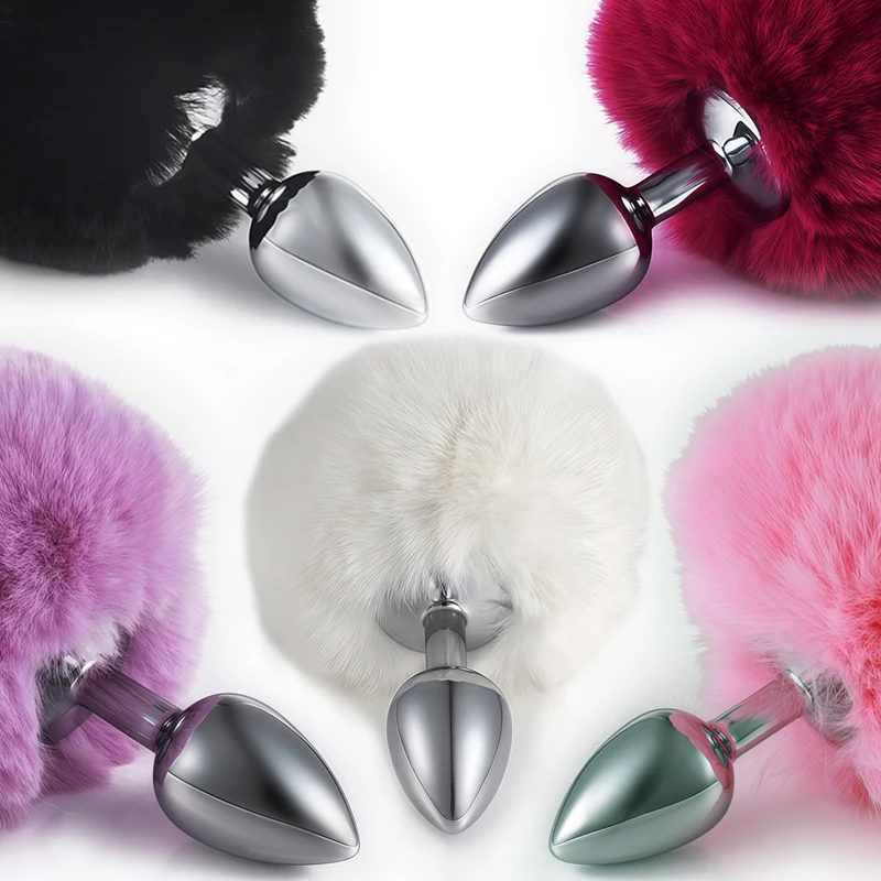 Sexy Toys In Couple Bunny Tail Butt Plugs Dilator Anus Adult Games Role Play Nipple Clamps Bondage Equipment Exotic_voghion.com