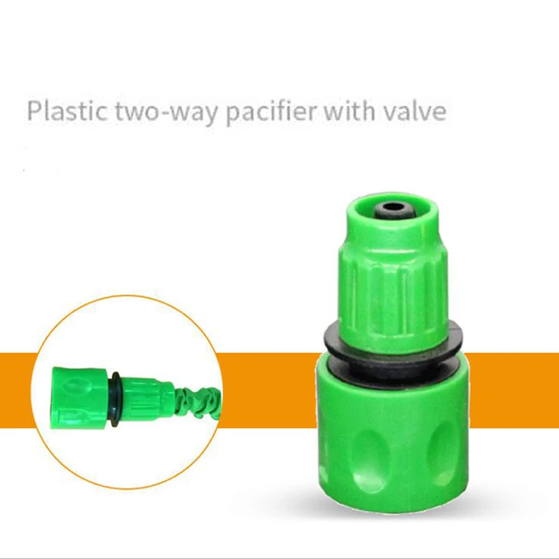

One-Way Quick Connector 3/8" Hose Connector Garden Watering Irrigation Water Pipe Fitting Accessories