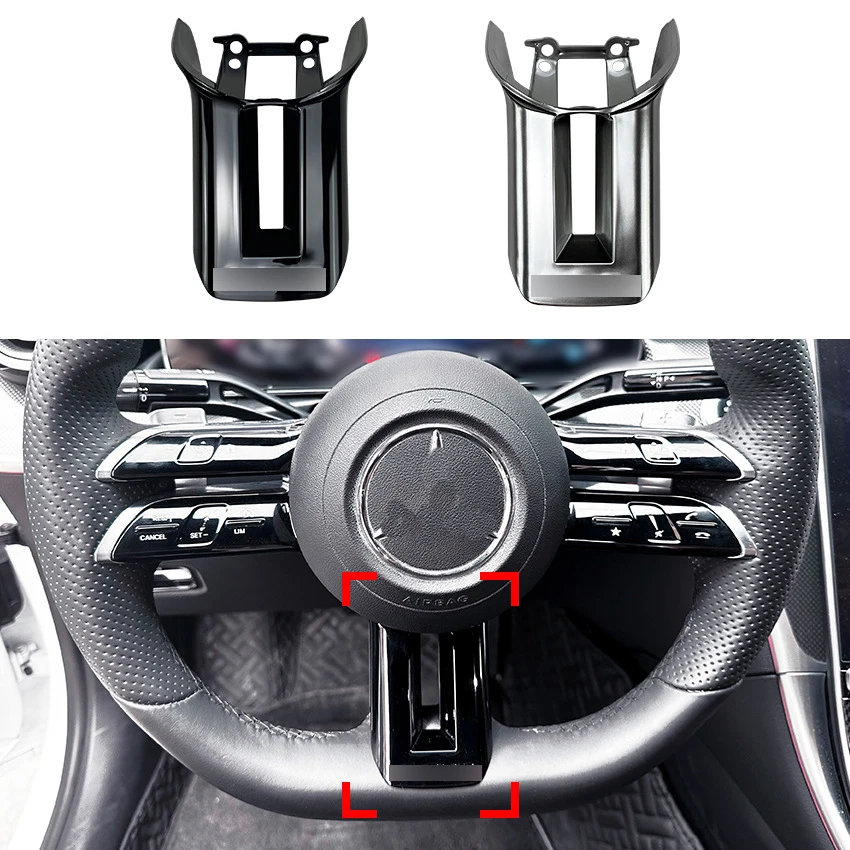 

Car Steering Wheel Cover Trim Frame For Mercedes Benz C E S Class W206 W213 W223 AMG Style 2021-2022 Car Interior Accessories