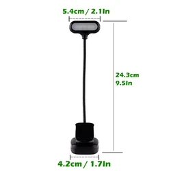 Portable Adjustable LED Clip-On Desk Lamp - Flexible Battery-Powered Reading and Study Light (Type A)