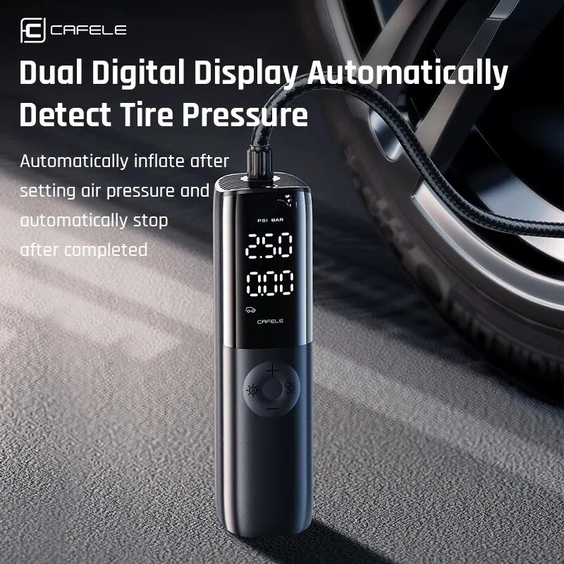 Air Pump Car Tire 12V 150PSI Portable Wired Electric Inflator Car Motorcycle Bicycle Extended Power Cord