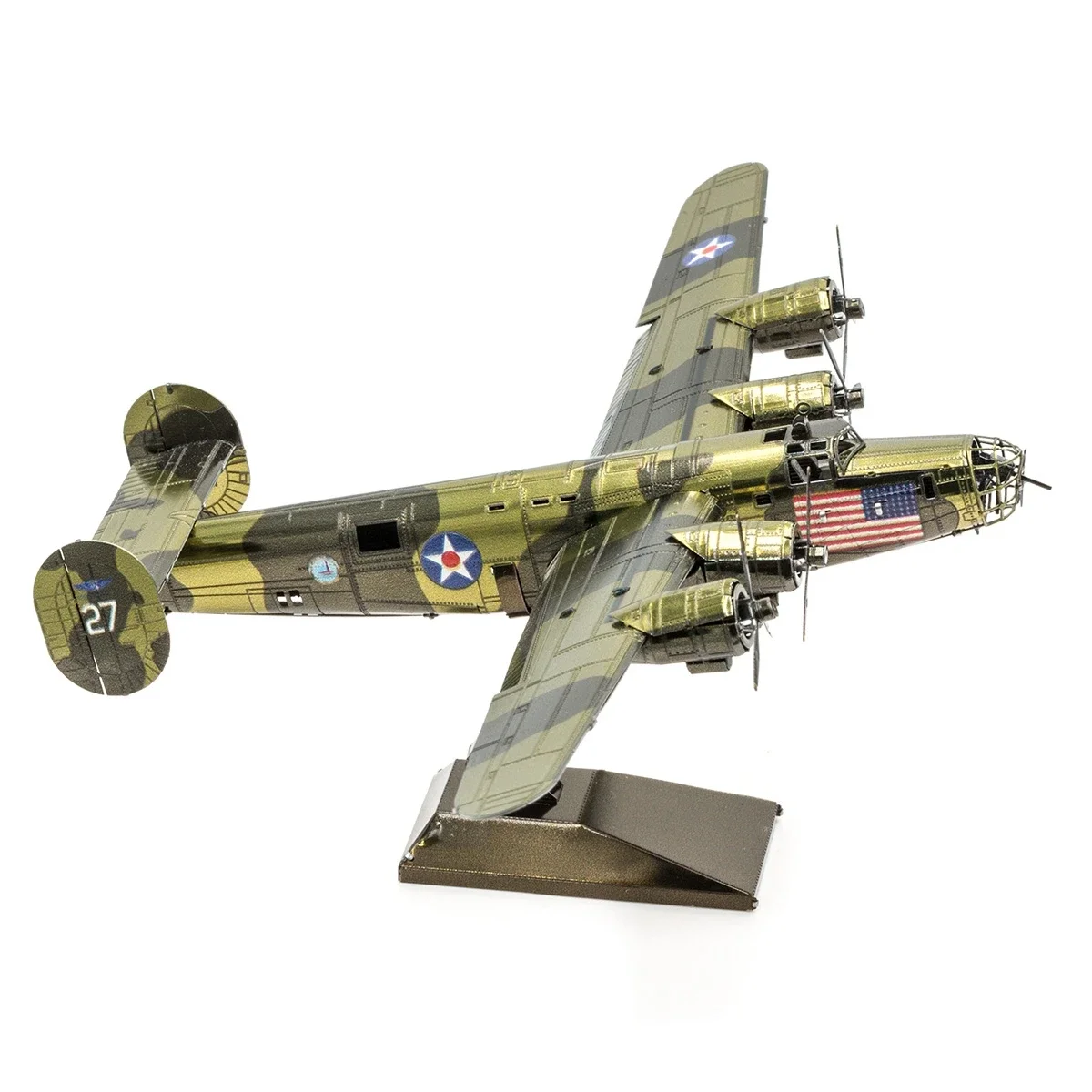B24 3D Metal Puzzle model kits DIY Laser Cut Puzzles Jigsaw Toy 3