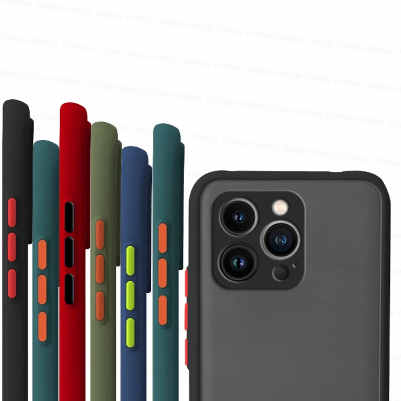 Paraurti Opaco Per Iphone 13 Pro Max Custodia Per Iphone 13 12 11 Xr Xs 7 8 Se 3 2022 Custodia Protettiva Antiurto Per Iphone 13