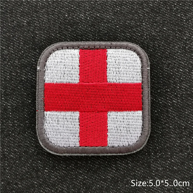 Stick patches für Kleidung taktische Patches Aufkleber auf Kleider abzeichen Schwarz-Weiß-Textst reifen Hakens ch laufe – Detail 4