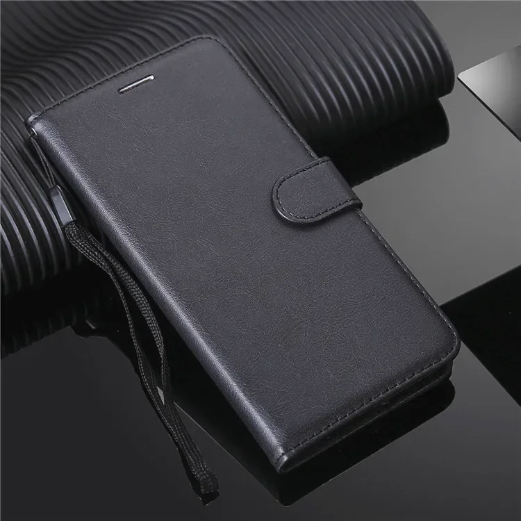 Deluxe Leather Wallet Phone Case with Flip Stand and Holder