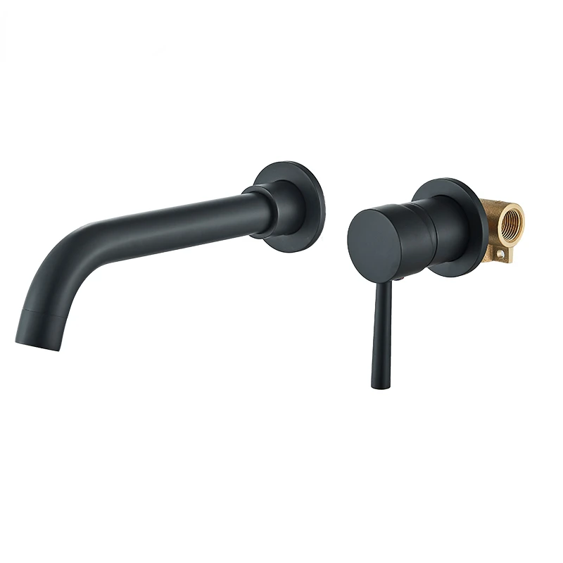 

Concealed Bathroom Basin Faucets Embedded Cartridge Basin Mixer Taps Split Type Bathroom Sink Faucets Brass Sink Mixer Crane Tap