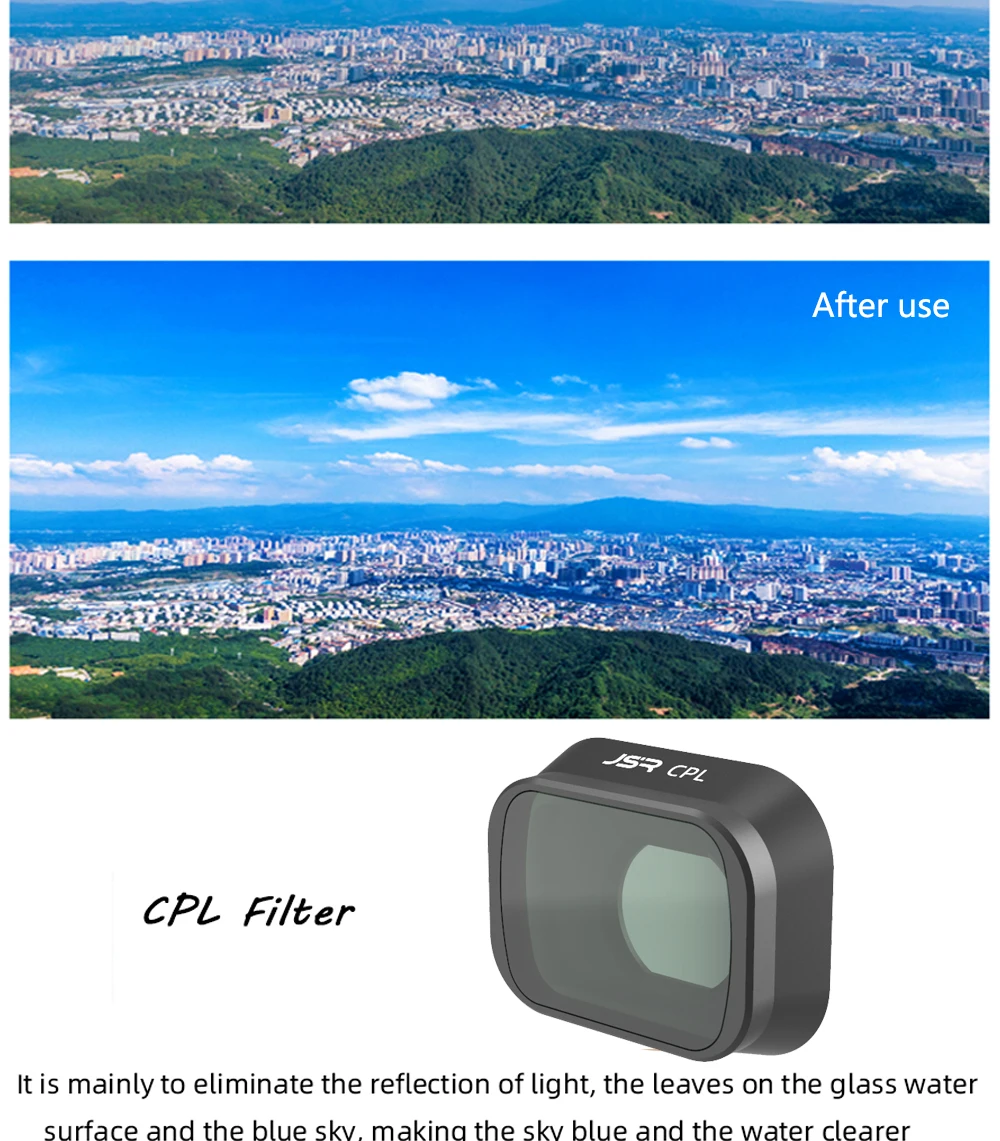 Description Picture 4 of itemFilter for DJI Mini 3 Pro Lens Filters UV CPL ND Star Night NDPL Polarizer Camera Lenses for DJI Mini 3 Pro Drone Accessories