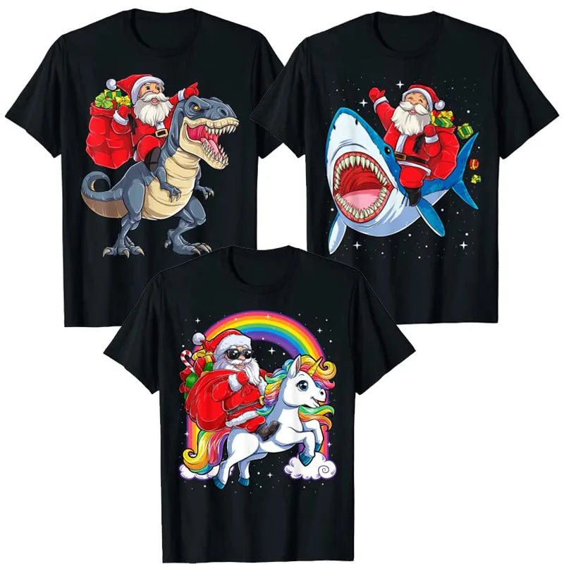Meilleur Sapin De Noël Jamais T-Rex Dinosaure Xmas T-Shirt S/S Pour Hommes