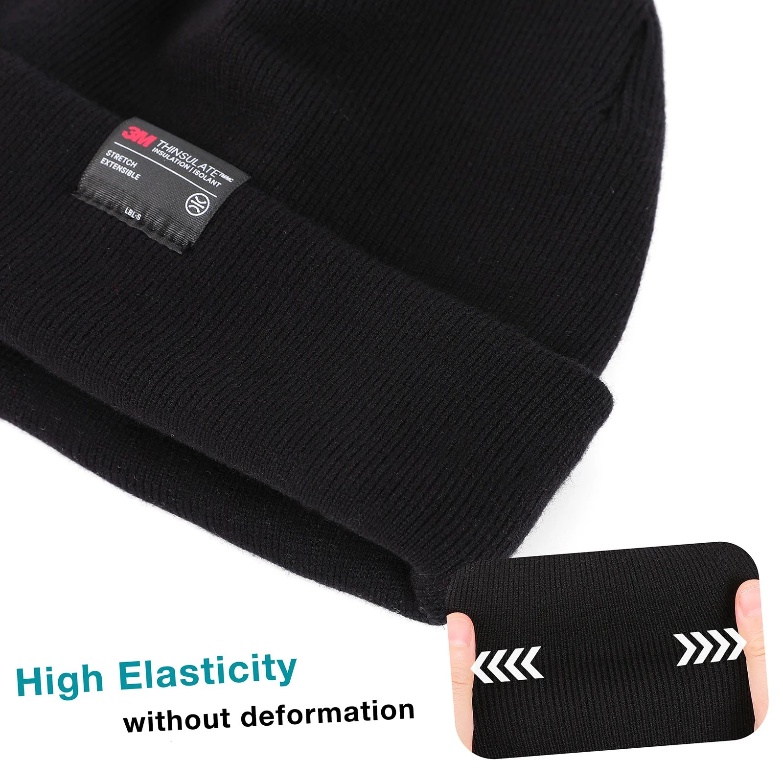 Winter Hats for Men Women 3M Thinsulate Fleece Soft Lined Beanie Knitted Hats Thermal Warm Ski Snow Caps Outdoor Sports Men