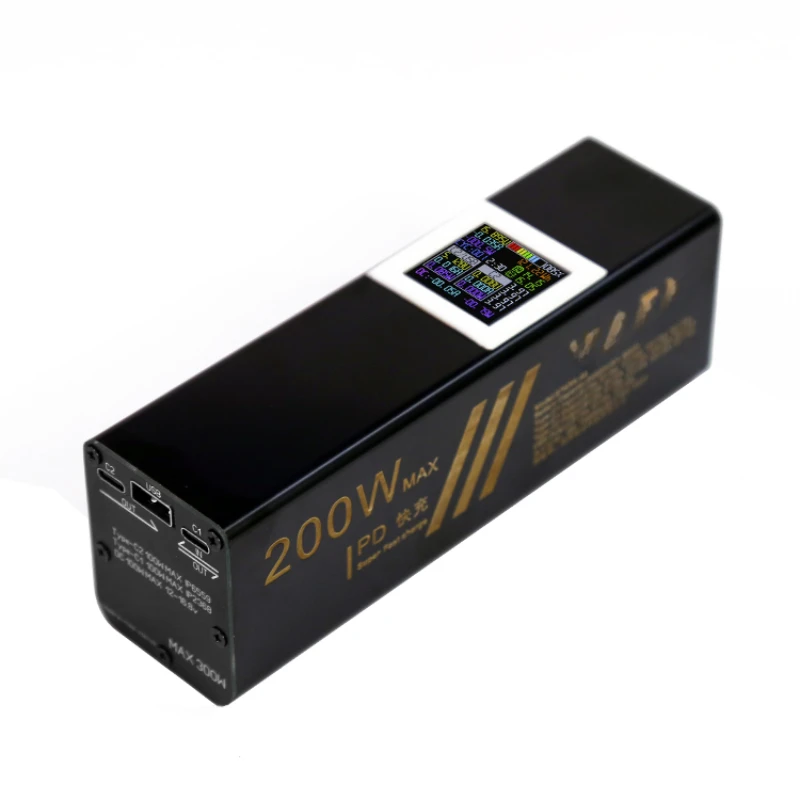 

200W high-power two-way fast charging outdoor power bank HD IPS screen full protocol portable