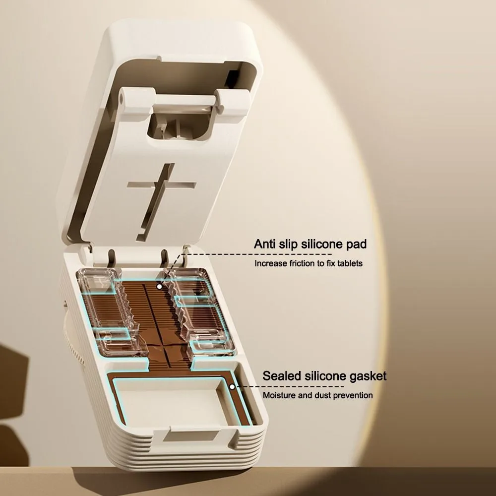 Square Cross-shaped Medicine Cutter Is Equipped With a Safety Lock To Prevent Cuts Easy To Operate For Various Types Of Tablets