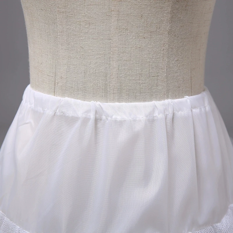 Child Kids Petticoats Hoopless Two Layer 43cm 60cm 80cm Long Little Girls' Off White lolita petticoat petticoat underskirt petticoat skirt