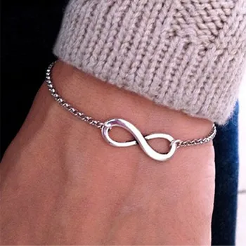 Korean Fashion 8 Infinity Bracelet For Men 2025 Trending New Infinite Symbol Bracelets For Women Jewelry Girl Gift Pulseiras