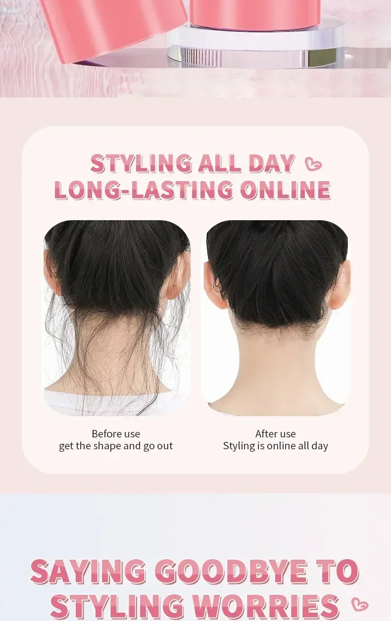 Description Picture 5 of itemSolid Styling Hair Wax Stick Crushed Hair Finishing Balm Long Styling Hair Finishing Stick Styling Balm Wholesale Makeup