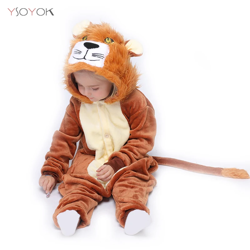 Kigurumi Overalls Onesie Kids Unicorn Pajamas For Children Animal Cartoon Blanket Sleepers Baby Costume Winter Boy Girl Jumspuit