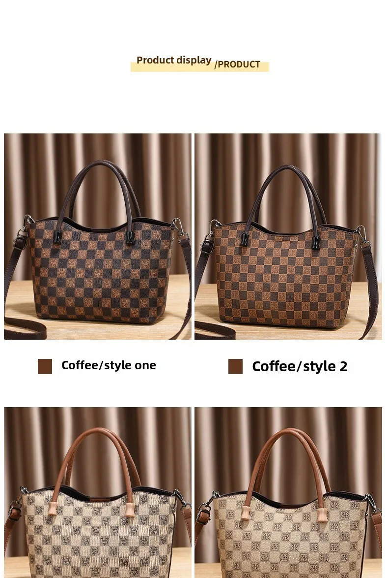 Classic Tote Bag Women's Shoulder Messenger Bag Versatile Style_voghion.com