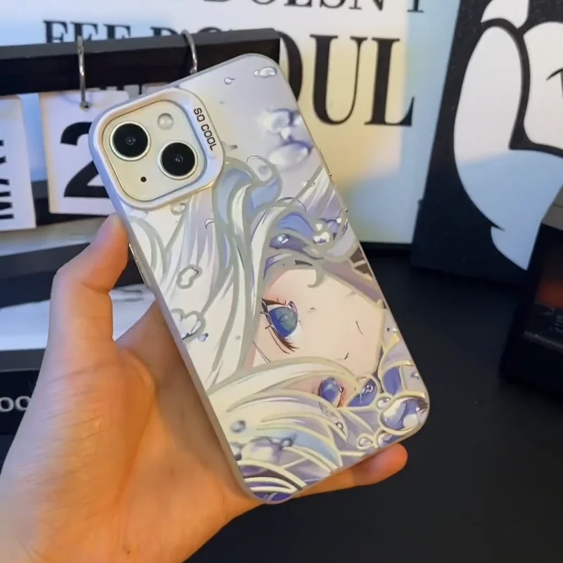 Genshin Impact Furina Matte Phone Case - Stylish and Durable Protection