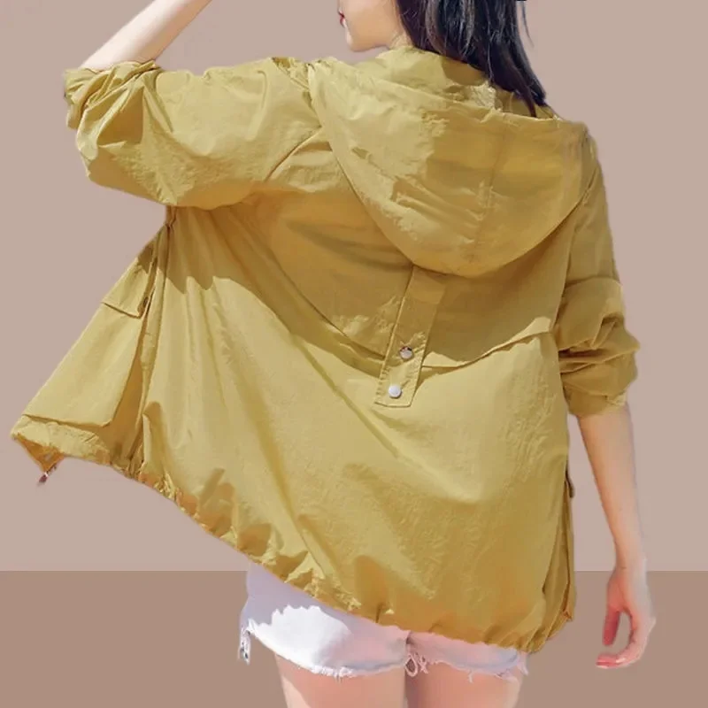 Sun Protection Clothing for Women Outerwear 2023 Summer New UV Protection Breathable Thin Fashionable Women's Hooded Sun Protect