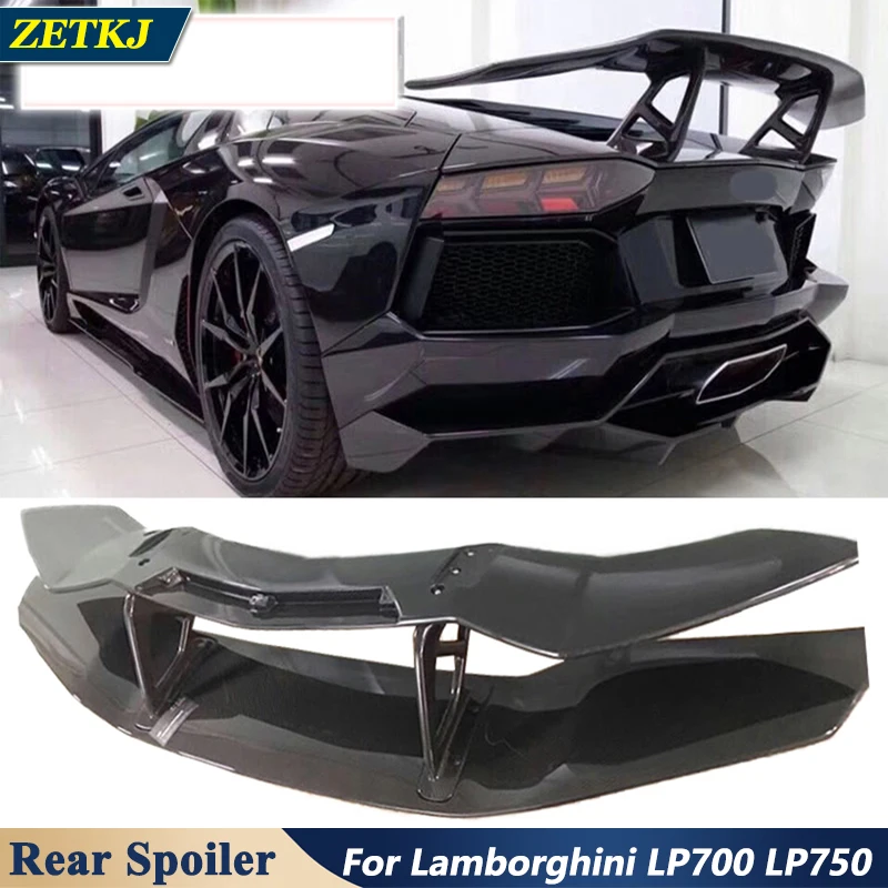 

Автомобильный задний большой спойлер из углеродного волокна, крыло для Lamborghini автомобильный Стайлинг LP700 LP750 LP720 2011-2015