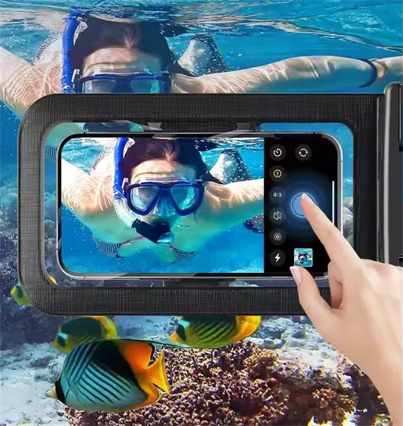 Universal Waterproof Floating Phone Pouch with Lanyard & Armband