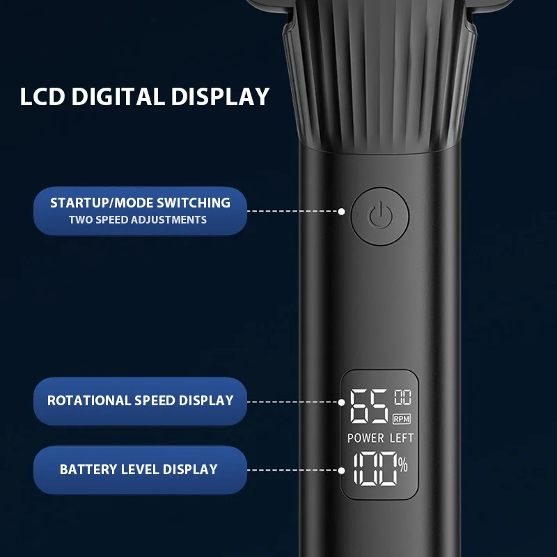 BRDCLIP FK705 Reciprocating Shaver Men's Home 5-Knife Mesh Whitener LCD Digital Display Beard Trimmer Haircut Machine 3