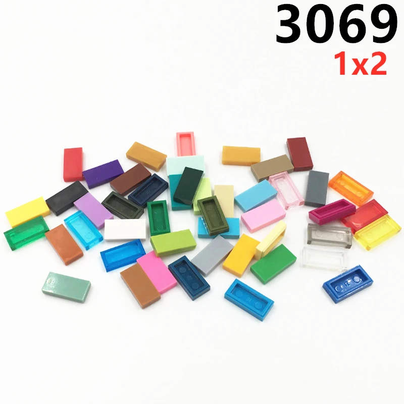 

150pcs/lot MOC Parts 3069 Tile 1x2 Compatible Figures Bricks DIY Assmble Building Blocks Particle Kid Puzzle Brain Toys Gift