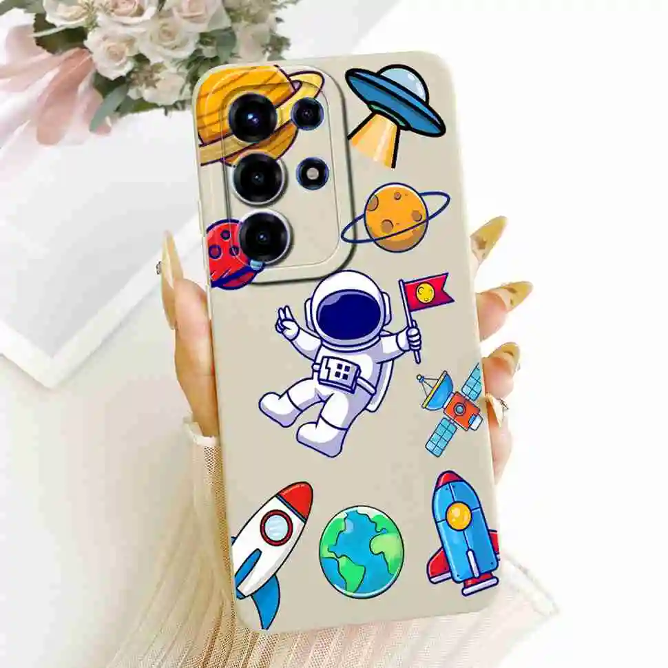 Floral Silicone Soft Shockproof Back Cover Case
