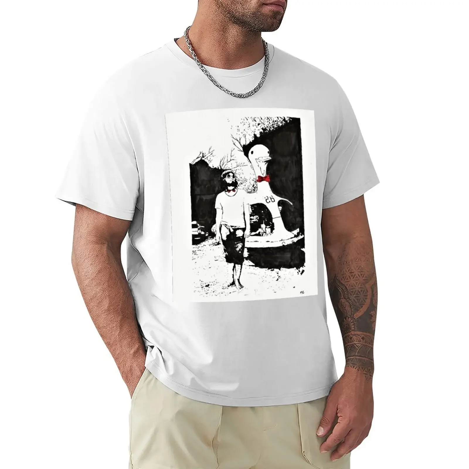 

Castaway on the Moon T-Shirt oversizeds tees heavyweights Men's clothing